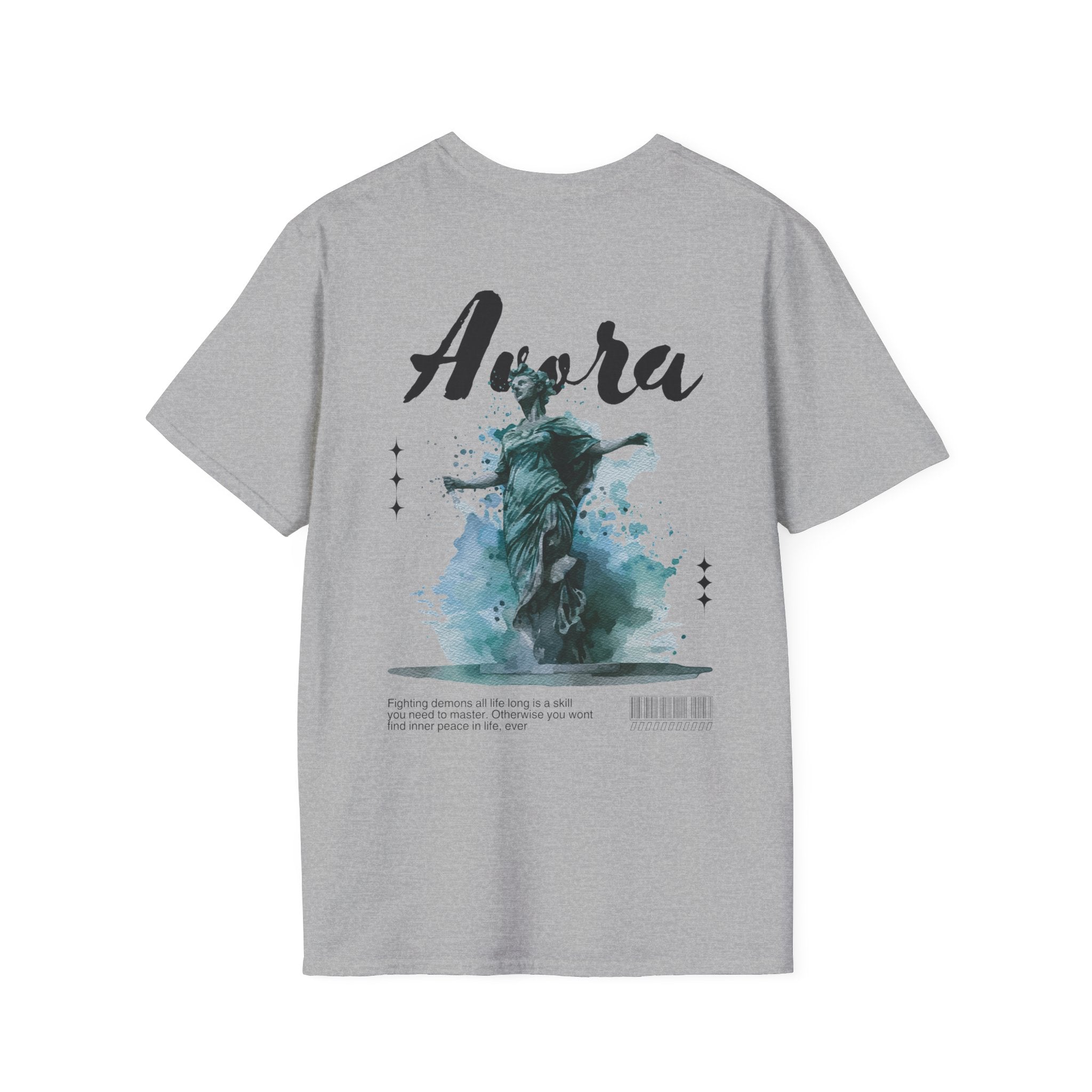 Heykel Baskılı Unisex Avora Tişört
